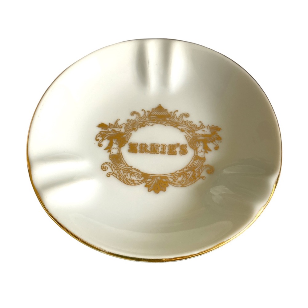 Vintage Ernie’s Glass Ashtray
